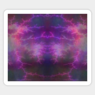 Fractal Plasma Storm Sticker